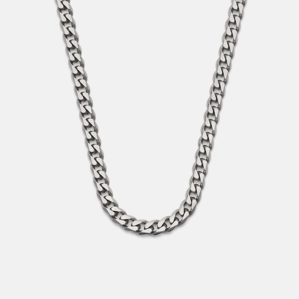 5mm Curb Chain - Titanium - 20"
